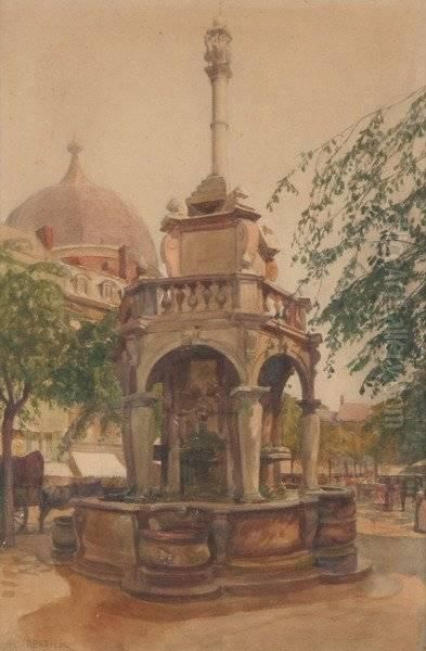 Fountain In Plaza - view 1
