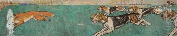 Scene De Chasse A Courre - view 1