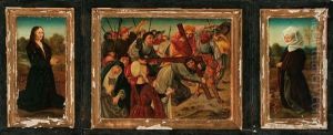 Christ Carrying The Cross With Donor Portraits Christ Carrying The Cross With Donor Portraits