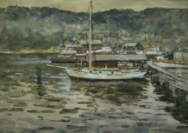 Docked Boats At Harbor - view 1