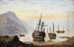 Vessels At Low Tide