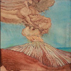 Vesuvius In Eruption by Carl Johan Forsberg
