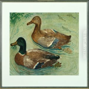 Two Ducks by Carl Johan Forsberg
