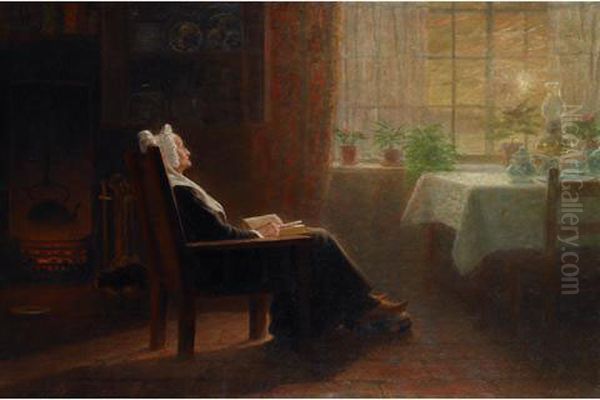 Dutch Woman Reading - view 1