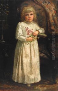 Portrait Of A Young Girl by John Wycliffe Lowes Forster