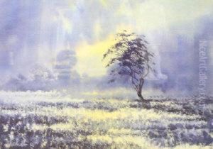 Lone Tree, Sunset by Mary Forster