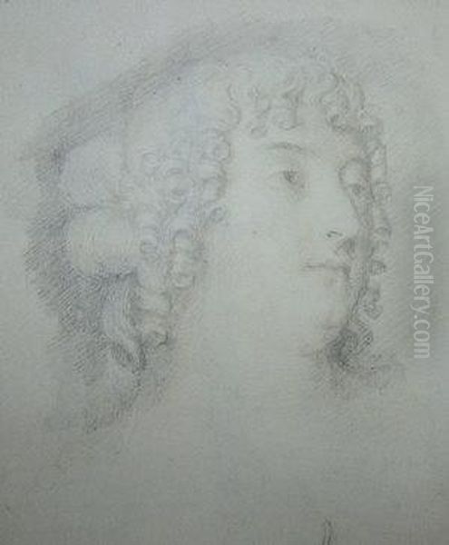 Plumbago Portrait Of A Woman - view 1