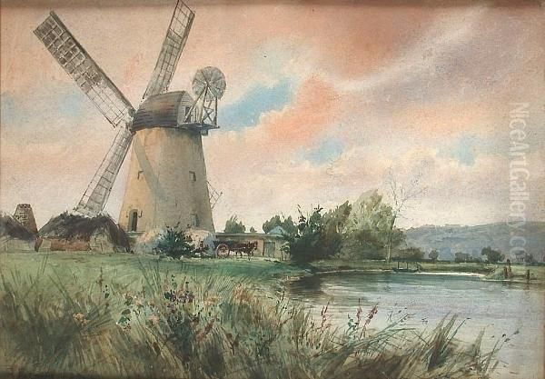 Windmill In A Rural Landscape - view 1