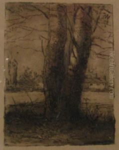 "first Etching Made By Forsyth - Made In 1880 From Nature - South Of Indianapolis" by William Forsyth