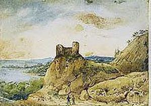 Paisaje Con Ruinas Y Figuras