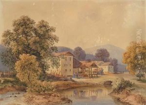 Paysage Avec Ferme. 1833 by Simeon Fort