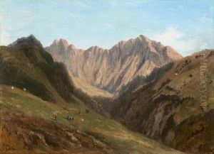Vue Des Alpes
 Huile Sur Papier by Elisabeth Collin Fort-Simeon