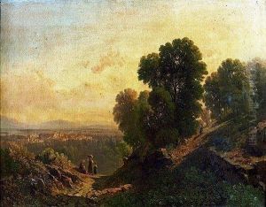 Vue De La Campagne Italienne by Elisabeth Collin Fort-Simeon