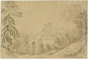 Blick Auf Salzburg Mit Der Festung by Henrietta Anne Fortescue