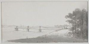 Trinity Chain-bridge At Newhaven by Henrietta Anne Fortescue
