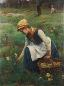 Picking Daffodils by William Banks Fortescue