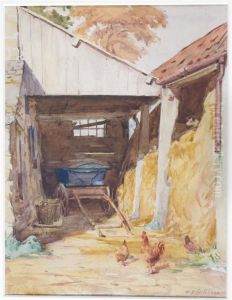 Farmyard Scene by William Banks Fortescue