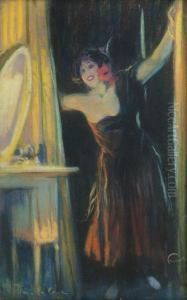 Dans La Loge by Louis Fortuney