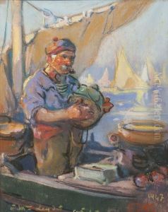 Le Pecheur, Les Joueurs. by Louis Fortuney