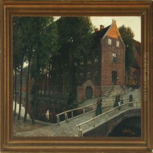 Town Scenery From Vejlewith Persons
