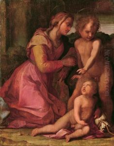 Madonna Con Il Bambino E San Giovannino by Pier Francesco Foschi