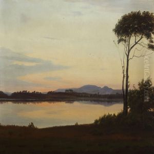 Evening Silence At The Silkeborg Lakes by Harald Foss