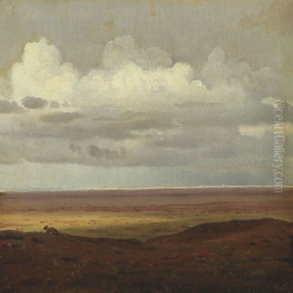 View Over Heather Moorland With Fox - view 1