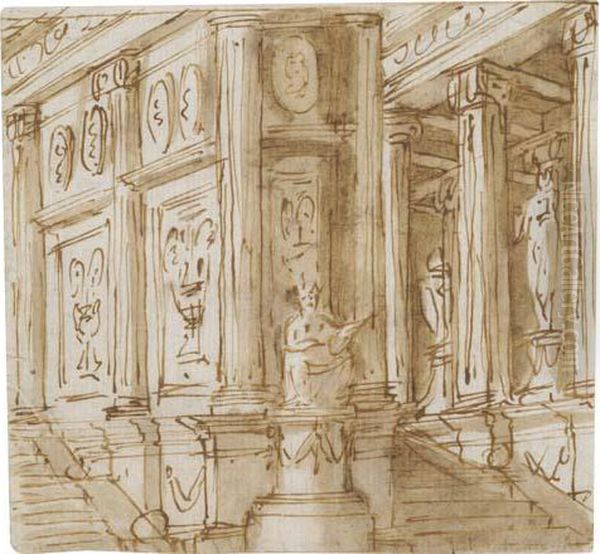 An Architectural Study For A Palace - view 1