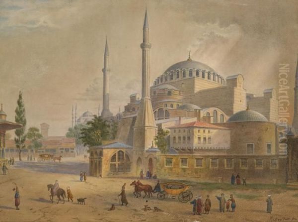 Views Of The Aya Sofia: A Pair - view 1