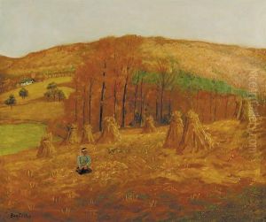 Cornfield And Autumn Hills