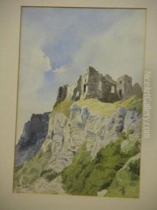 Carreg Cennen Castle by Frederick Lucas Foster