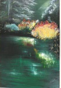 Flanerie Au Bord D'un Lac by Maria Isabella Foster