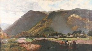 'grange, Borrowdale', With Cattle Watering