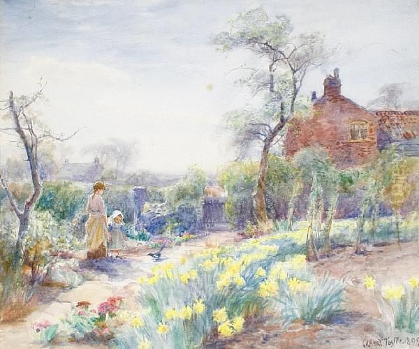 A Cottage Garden, Spring - view 1
