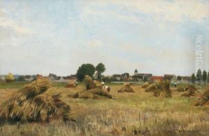 La Moisson by Emile Louis Foubert