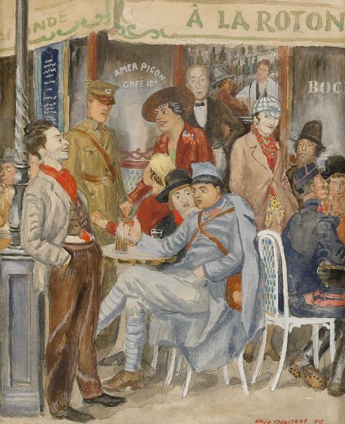 La Rotonde - Kisling Pa Permission - view 1