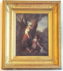 " La Lavandiere " by Jean Marius Fouque