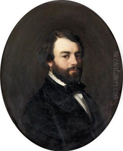Portrat Eines Eleganten Herrn. by Jean Marius Fouque