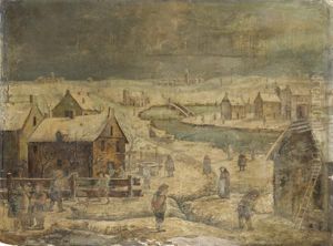 Paysage D'hiver by Jacques Fouquieres