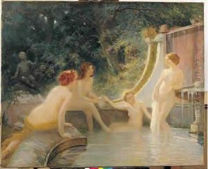 Baigneuses by Albert-Auguste Fourie