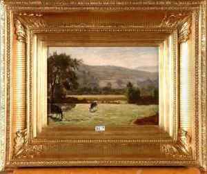 Vaches Au Pre by Theodore Fourmois