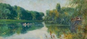 Morning On The River Oise by Alexis Fournier