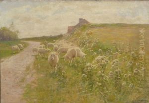 Grazing Sheep by Alexis Fournier