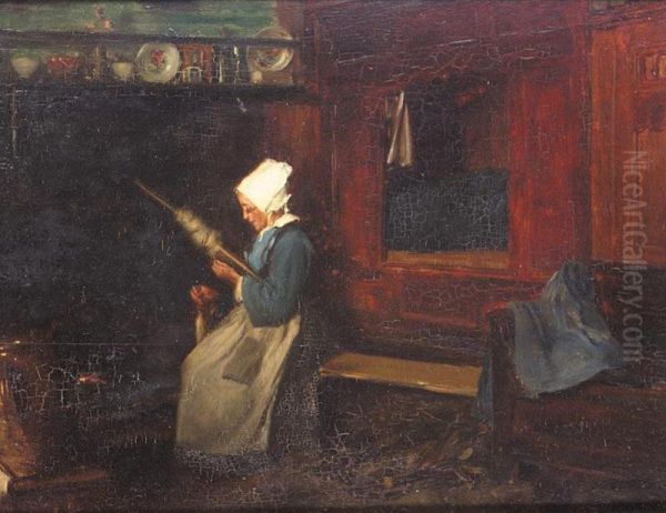 Lady At The Loom - view 1