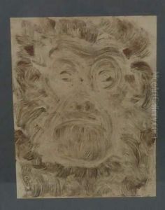 Tete De Babouin by Pierre Fournier Des Corats