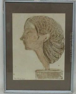 Buste De Femme by Pierre Fournier Des Corats