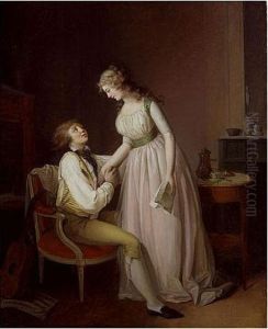 Interior Scene With A Young Couple