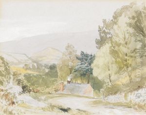 Country Scene With Cottage Country Scene With Cottage
