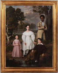 Four Children In A Louisiana Landscape by Trevor Thomas Fowler