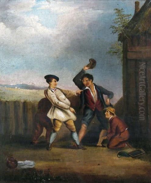 Three Boys In A Scrap - view 1